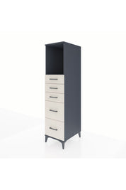Kronos Dolap Tek Raflı 5 Çekmeceli 44x59x182 - S88M046V4C