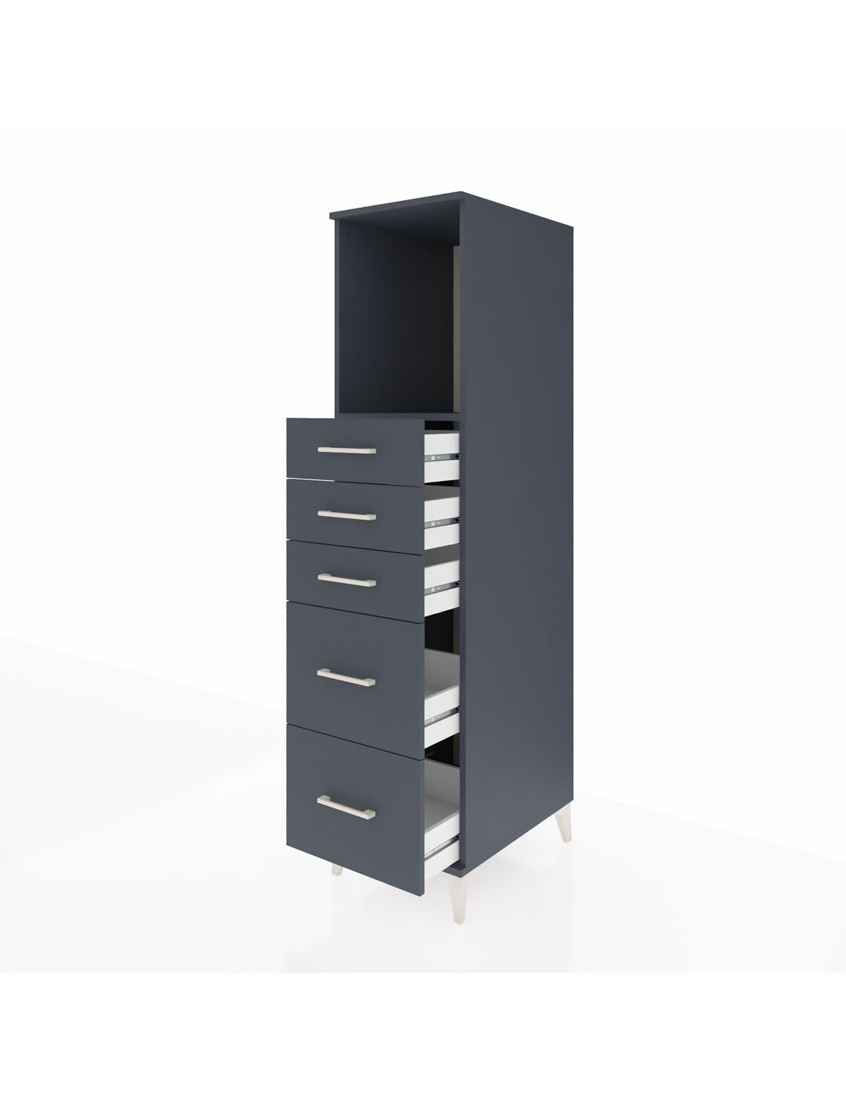 Kronos Dolap Tek Raflı 5 Çekmeceli 44x59x182 - S88M046V5C