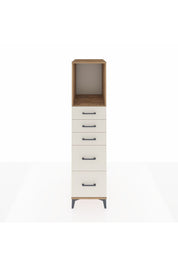 Kronos Dolap Tek Raflı 5 Çekmeceli 44x59x182 Çam-Aytaşı