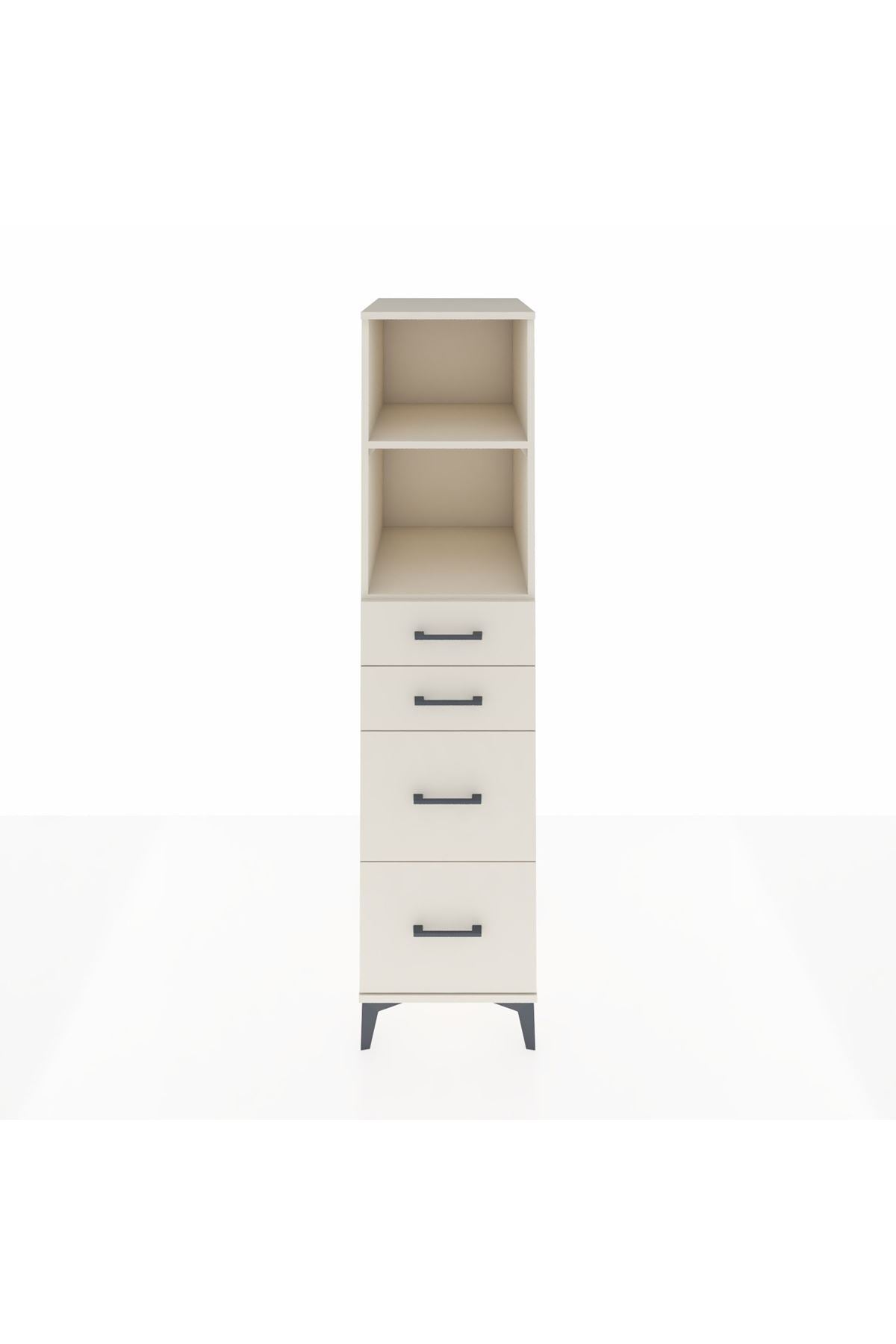 Kronos Dolap 2 Raflı 4 Çekmeceli 44x59x182 Aytaşı-Aytaşı