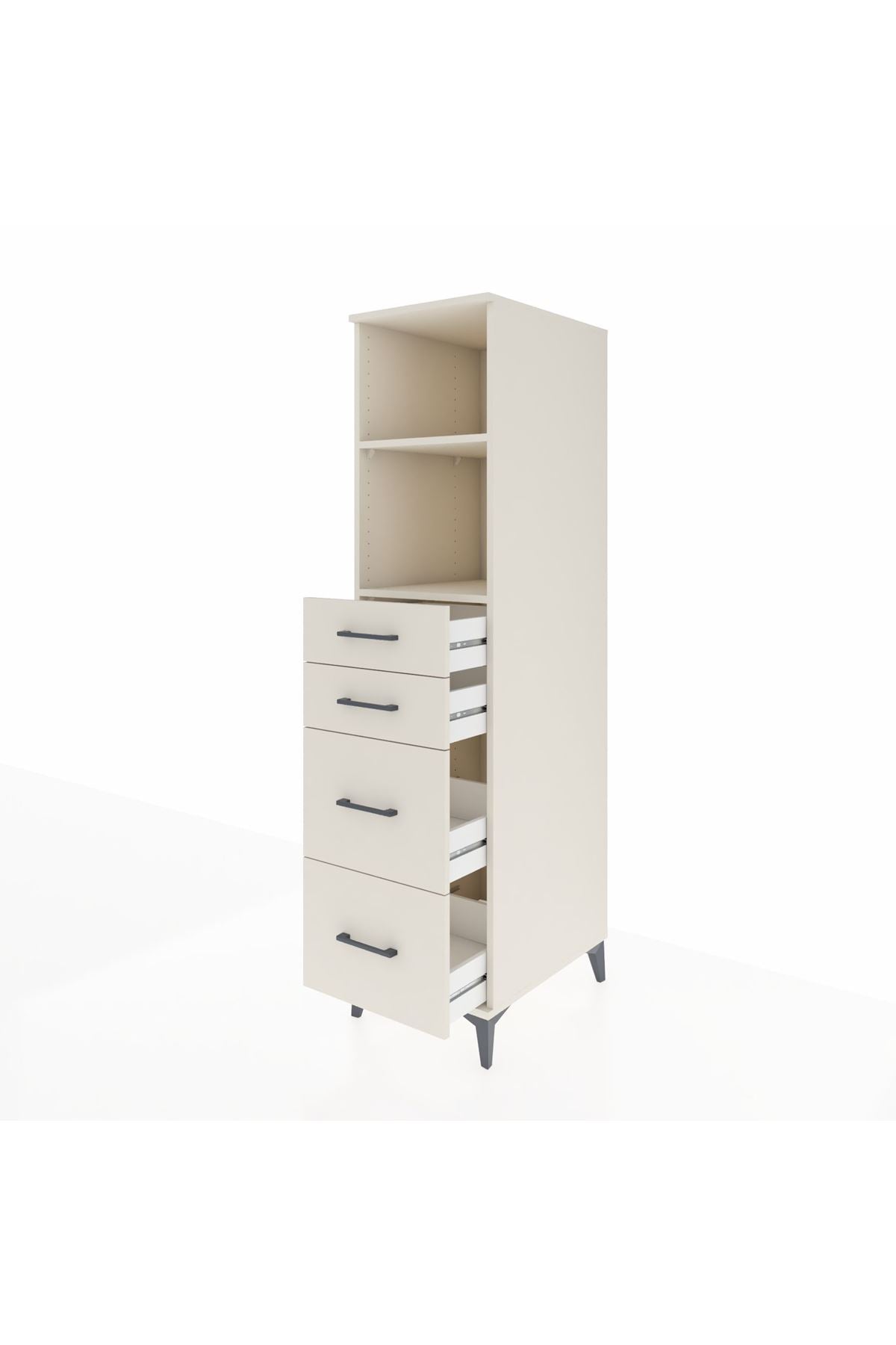 Kronos Dolap 2 Raflı 4 Çekmeceli 44x59x182 Aytaşı-Aytaşı