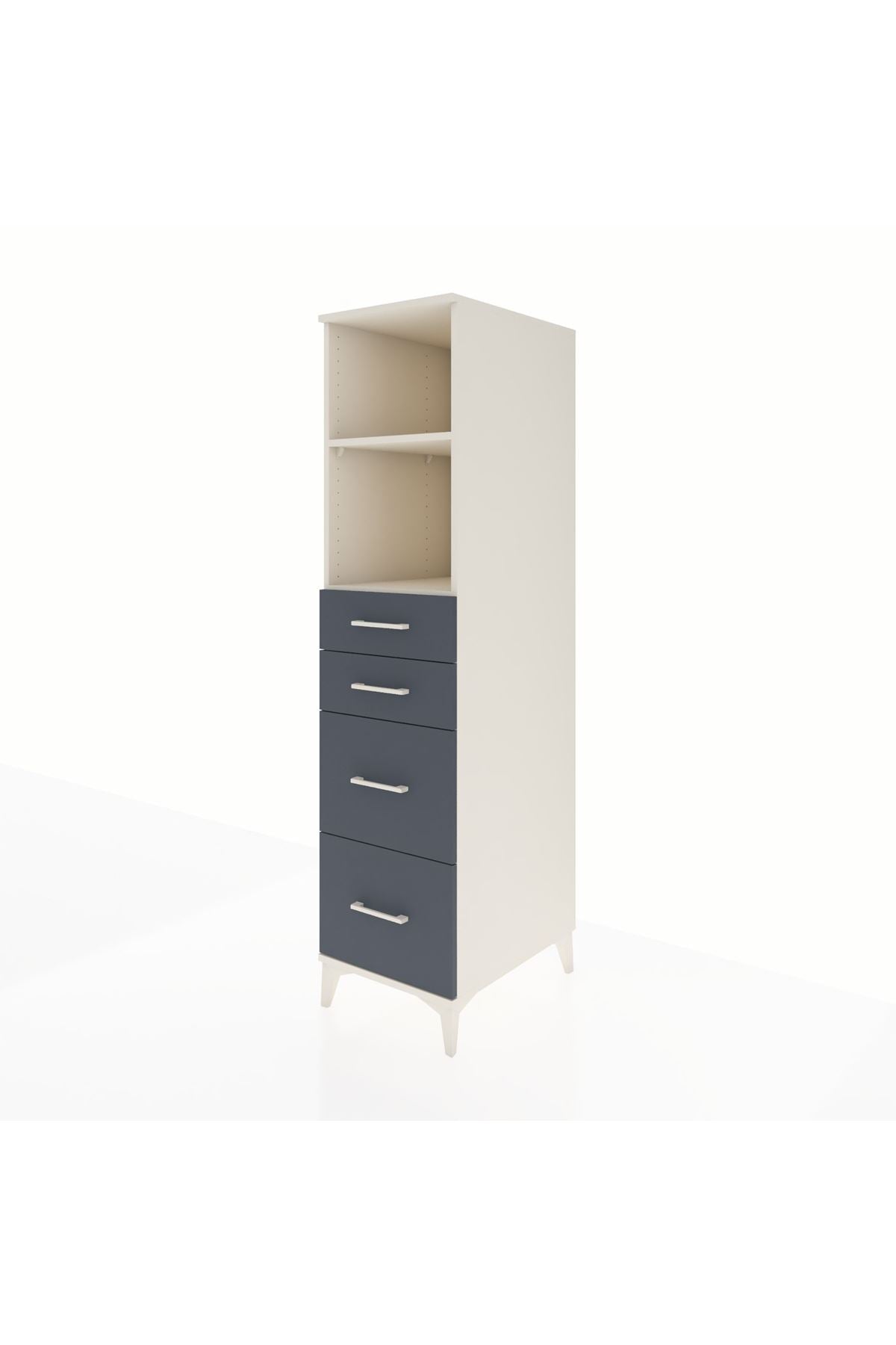 Kronos Dolap 2 Raflı 4 Çekmeceli 44x59x182 - S88M047V2C