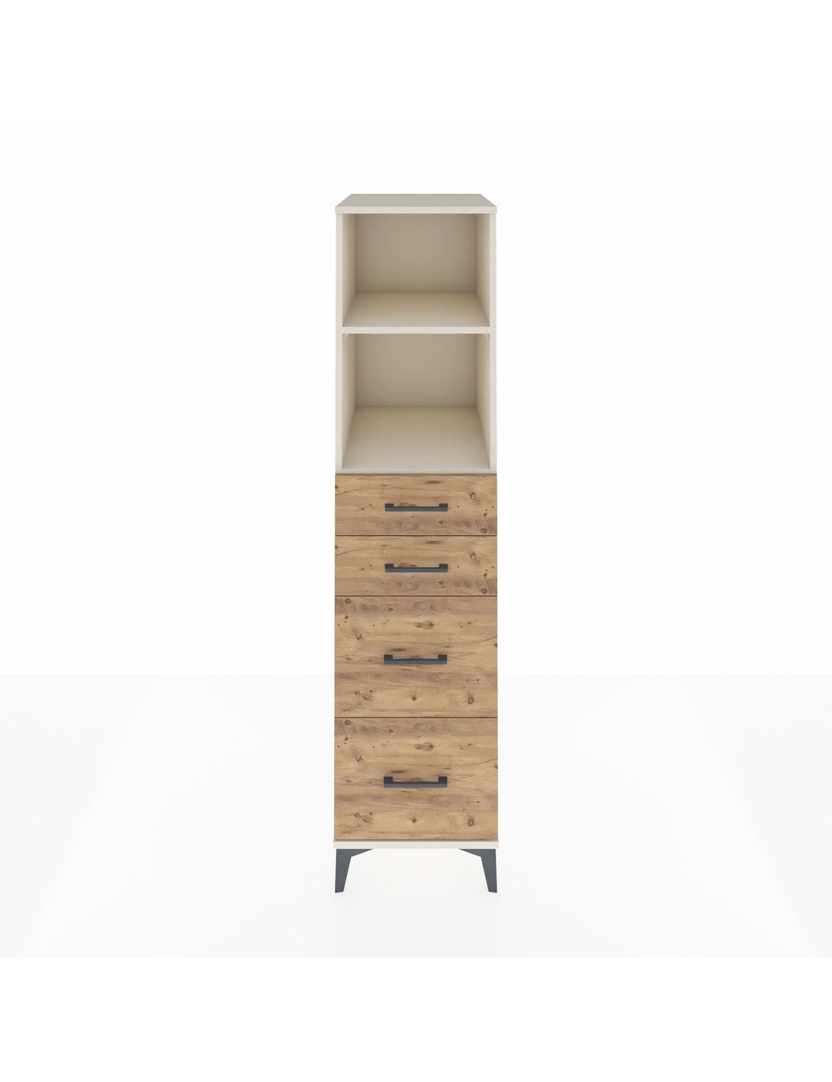 Kronos Dolap 2 Raflı 4 Çekmeceli 44x59x182 Aytaşı-Çam