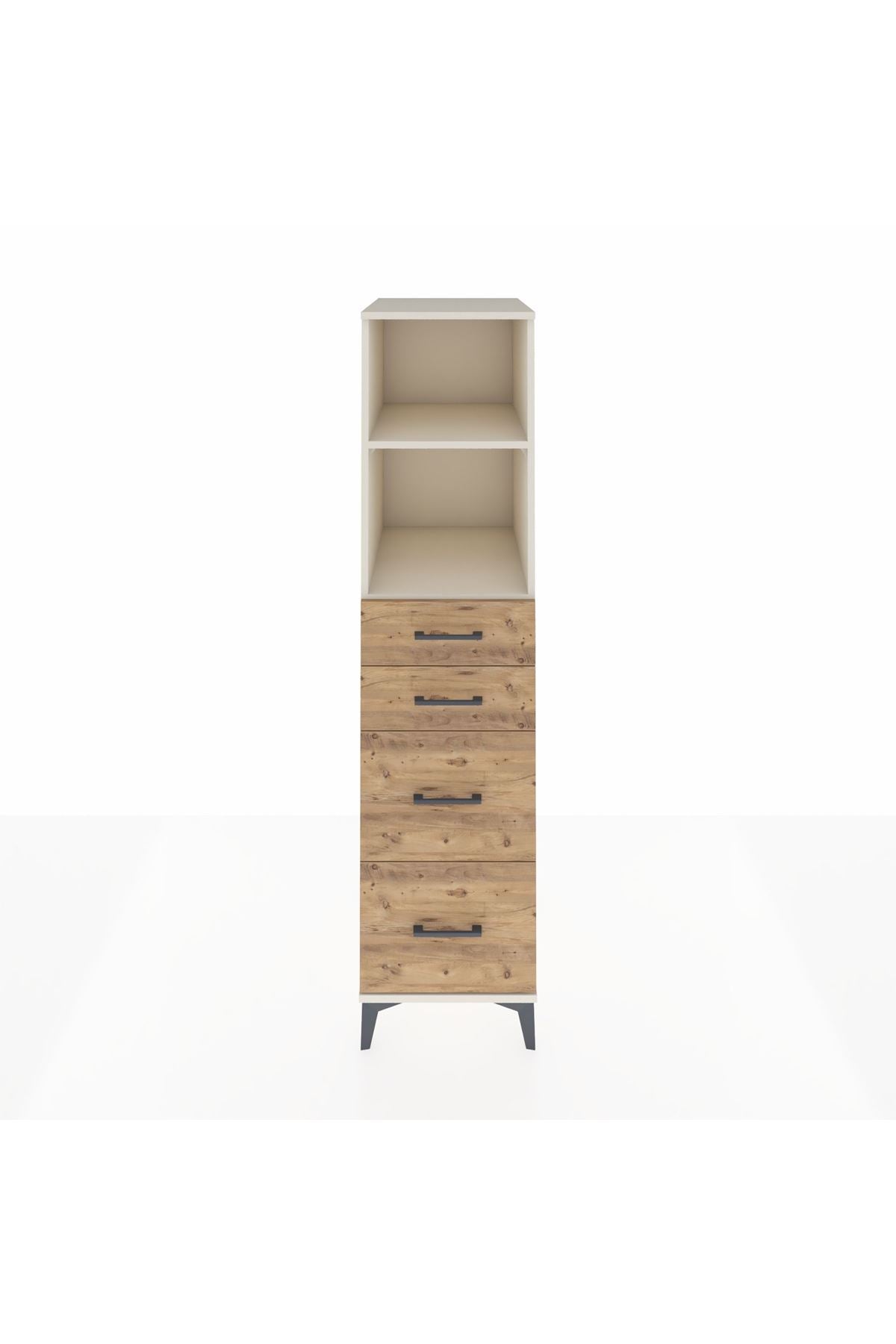 Kronos Dolap 2 Raflı 4 Çekmeceli 44x59x182 Aytaşı-Çam