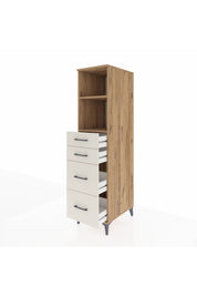 Kronos Dolap 2 Raflı 4 Çekmeceli 44x59x182 Çam-Aytaşı