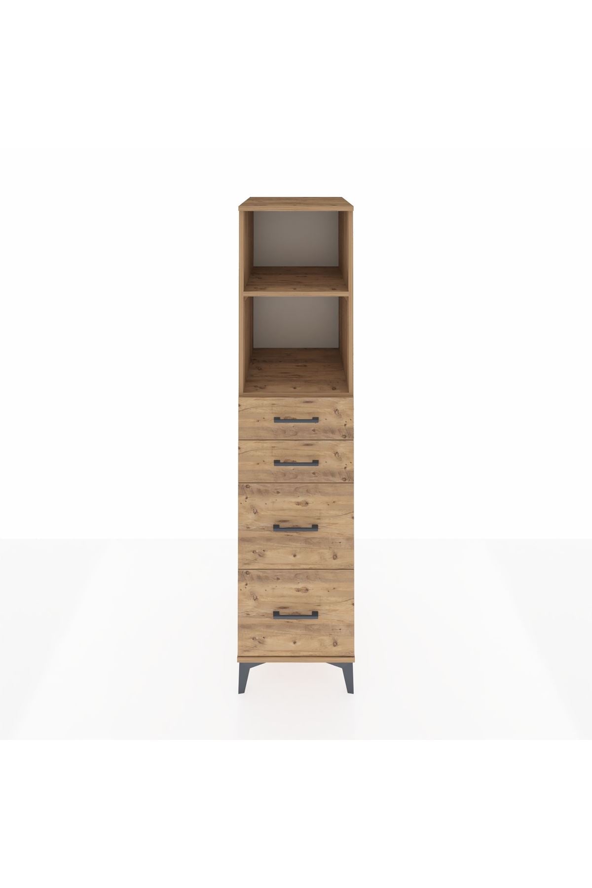 Kronos Dolap 2 Raflı 4 Çekmeceli 44x59x182 - S88M047V9C