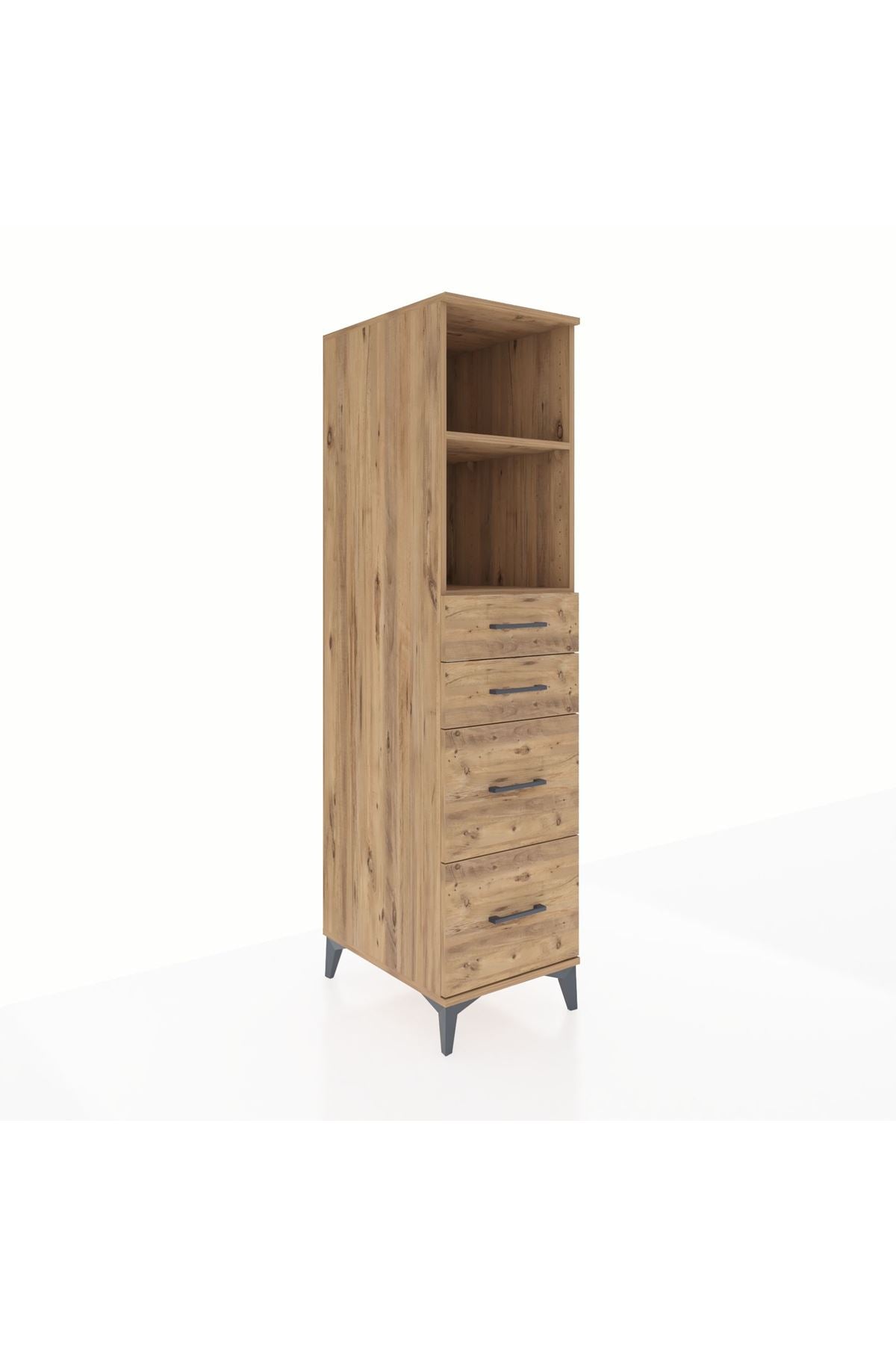 Kronos Dolap 2 Raflı 4 Çekmeceli 44x59x182 - S88M047V9C