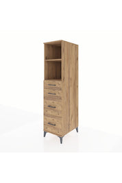 Kronos Dolap 2 Raflı 4 Çekmeceli 44x59x182 - S88M047V9C