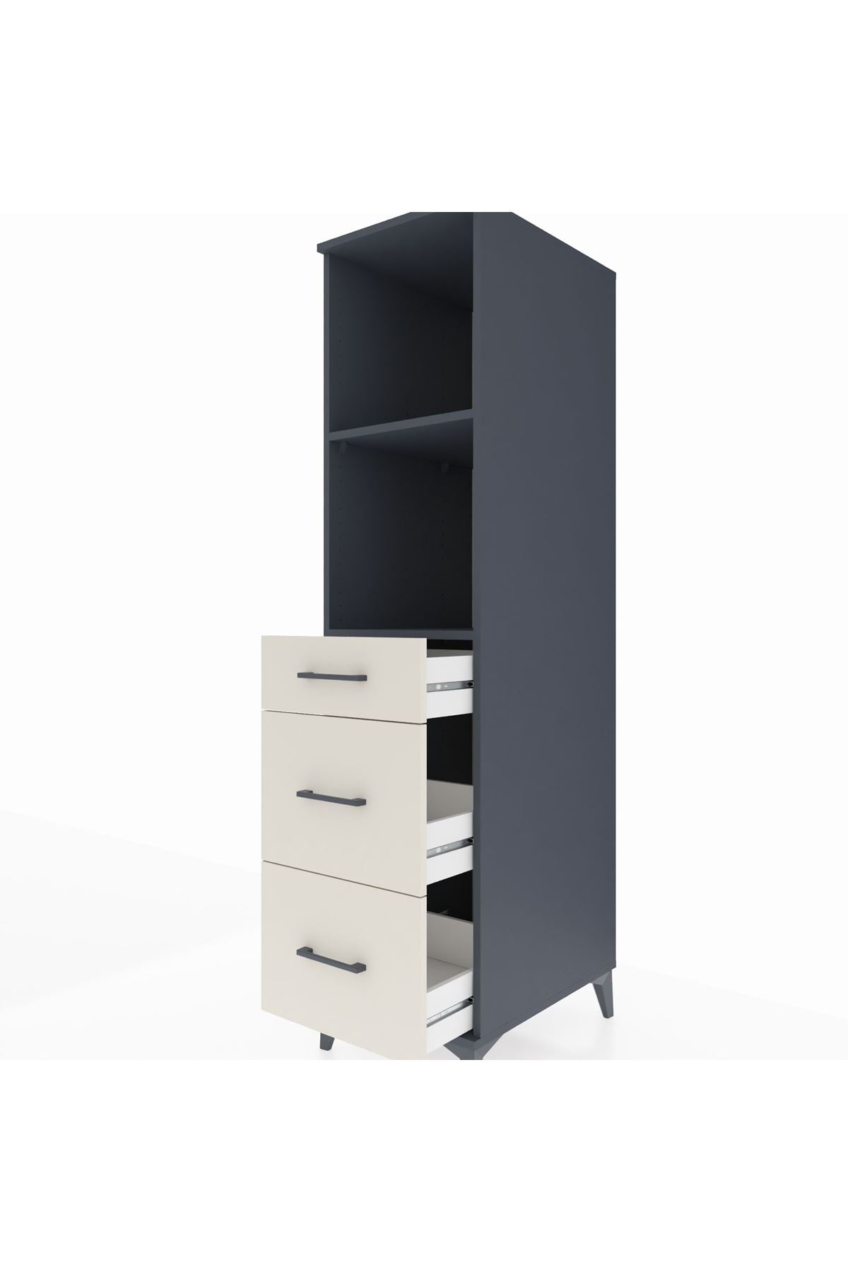 Kronos Dolap 2 Raflı 3 Çekmeceli 44x59x182 - S88M048V4C
