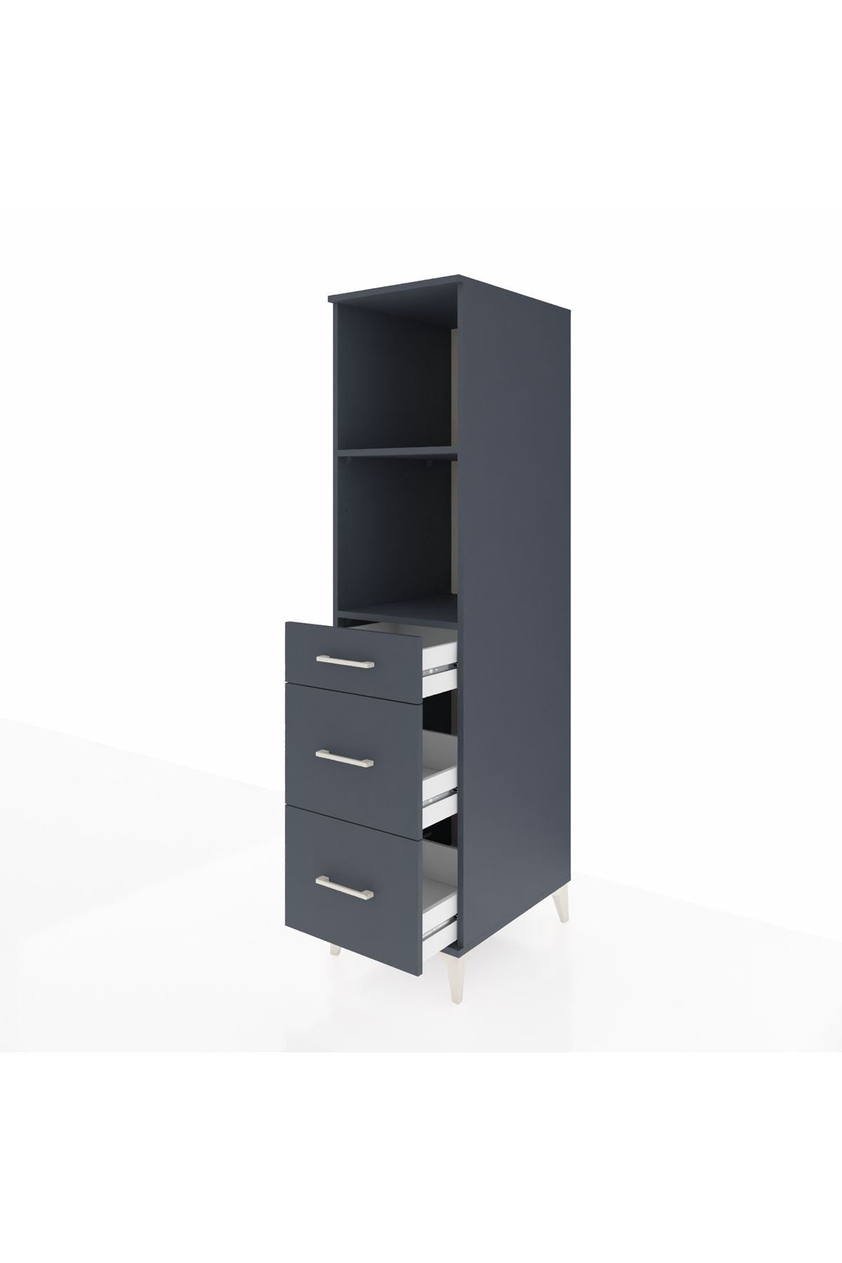 Kronos Dolap 2 Raflı 3 Çekmeceli 44x59x182 - S88M048V5C