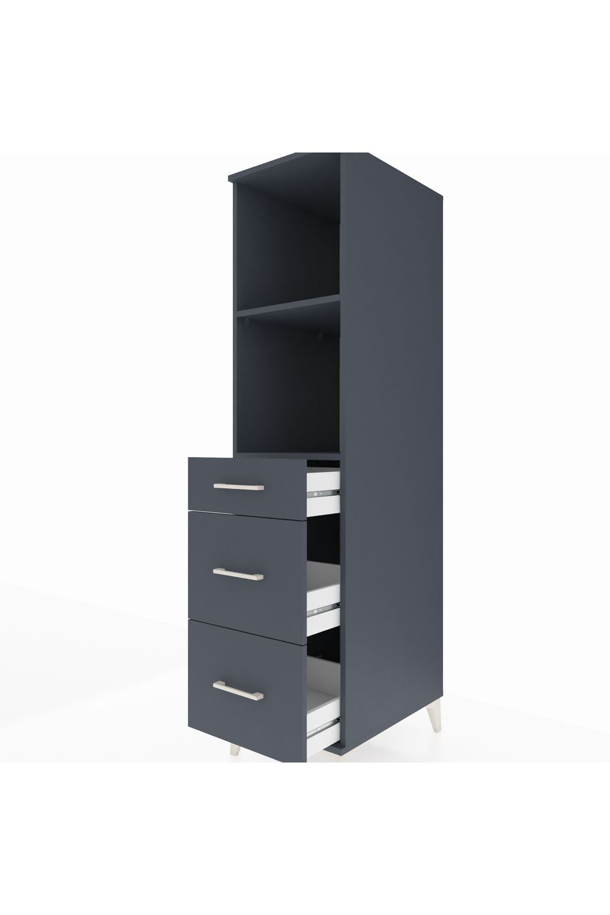 Kronos Dolap 2 Raflı 3 Çekmeceli 44x59x182 - S88M048V5C
