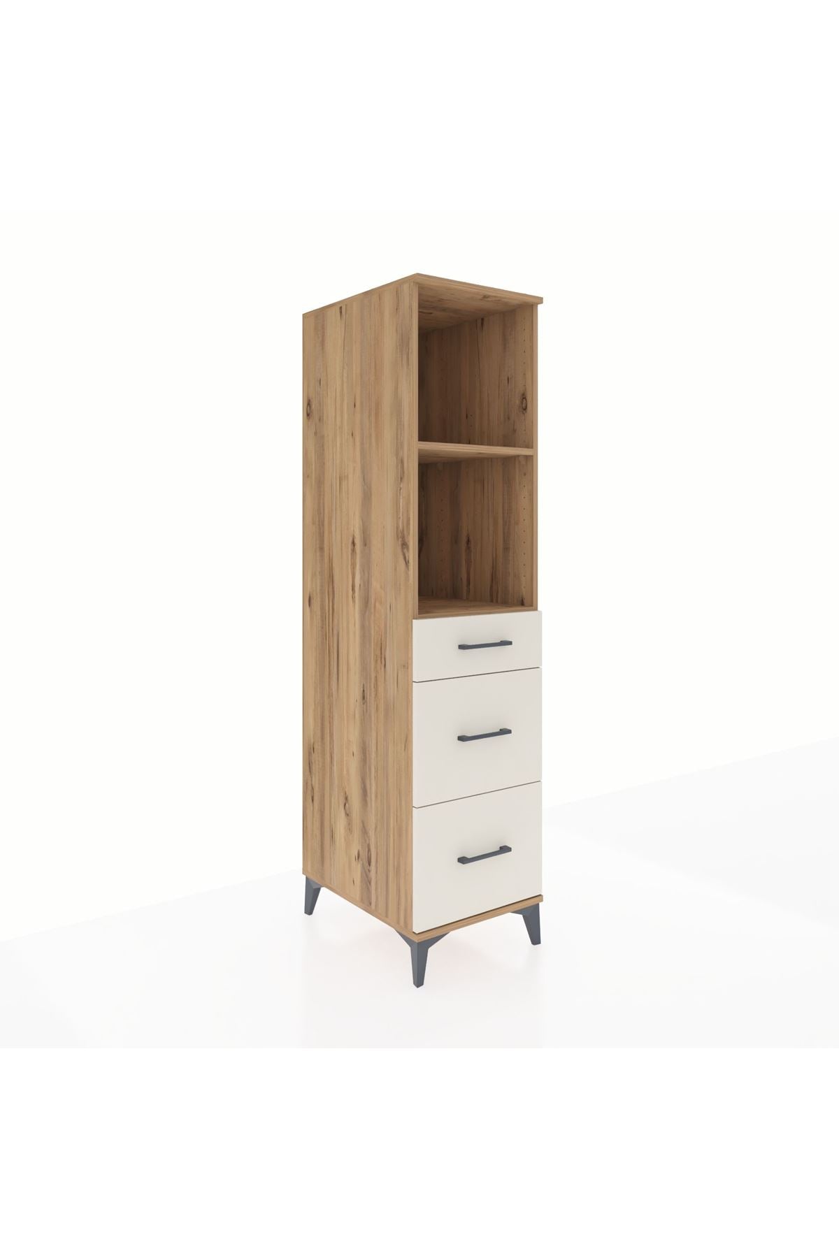 Kronos Dolap 2 Raflı 3 Çekmeceli 44x59x182 - S88M048V7C