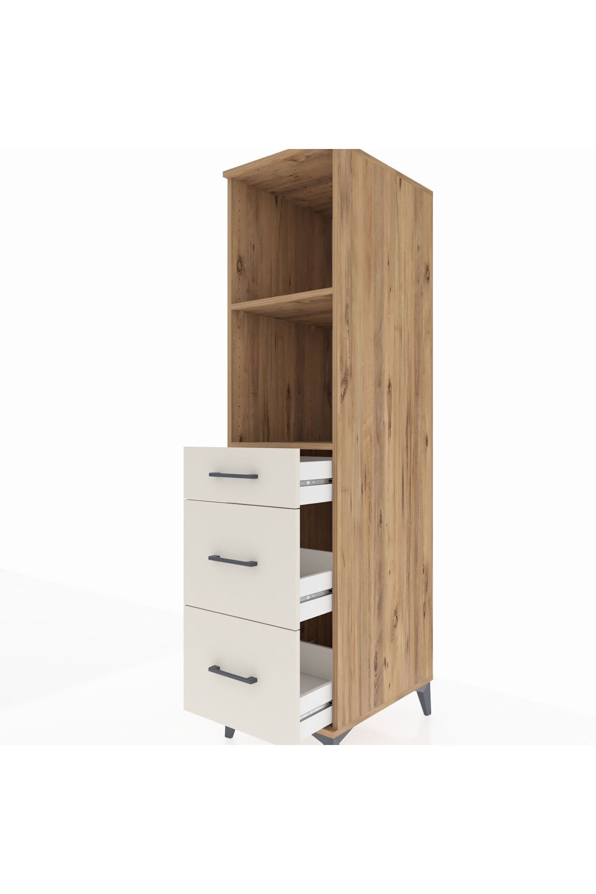 Kronos Dolap 2 Raflı 3 Çekmeceli 44x59x182 - S88M048V7C