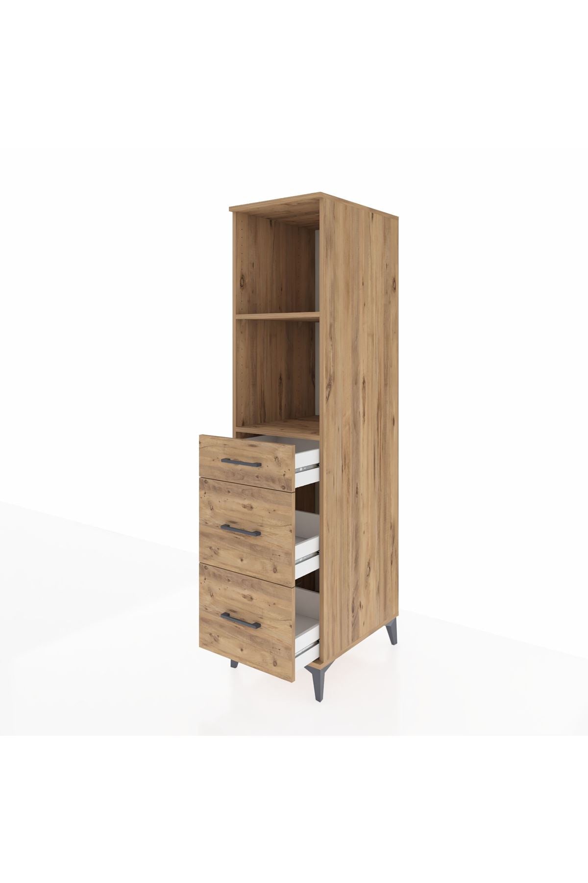 Kronos Dolap 2 Raflı 3 Çekmeceli 44x59x182 - S88M048V9C