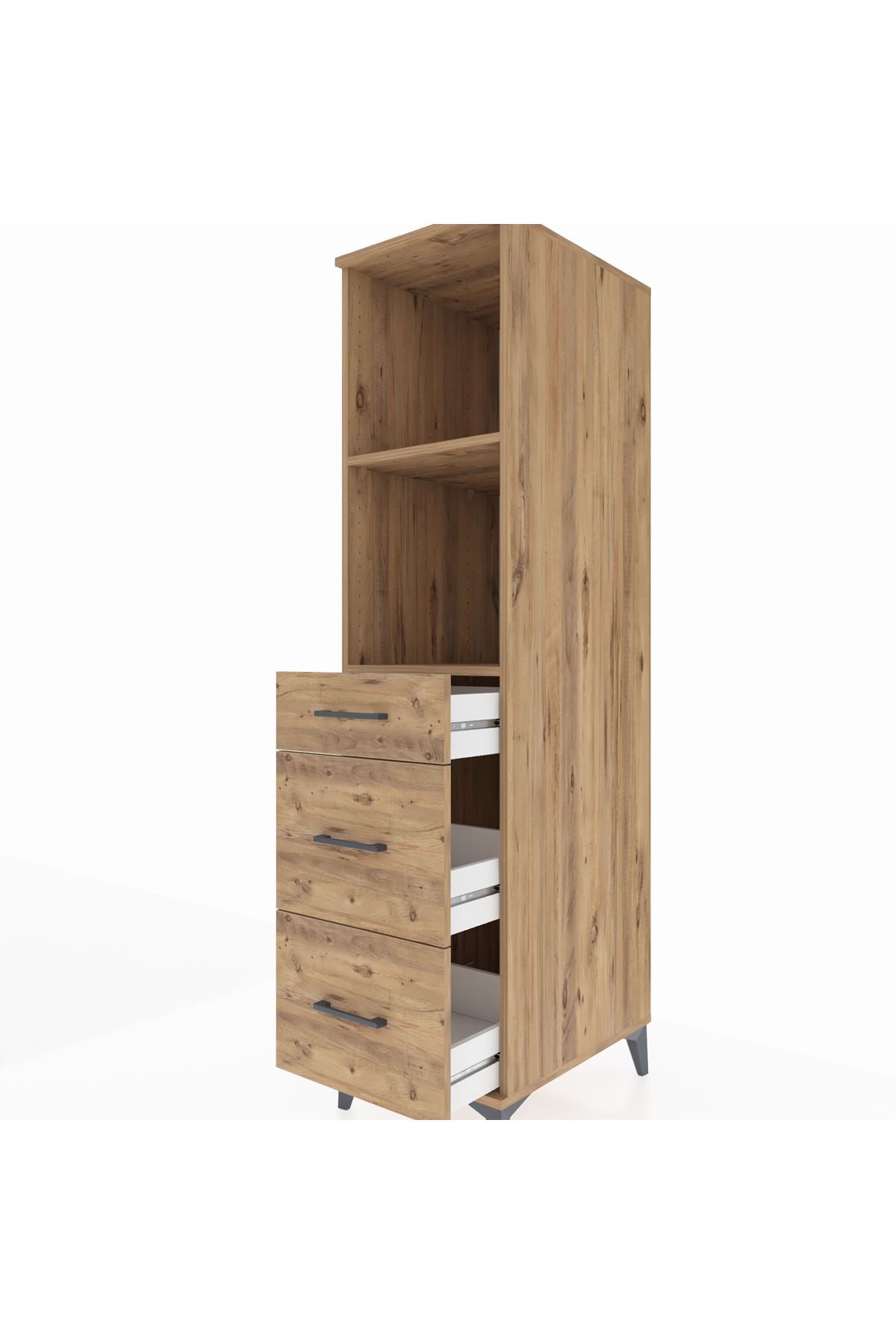Kronos Dolap 2 Raflı 3 Çekmeceli 44x59x182 - S88M048V9C