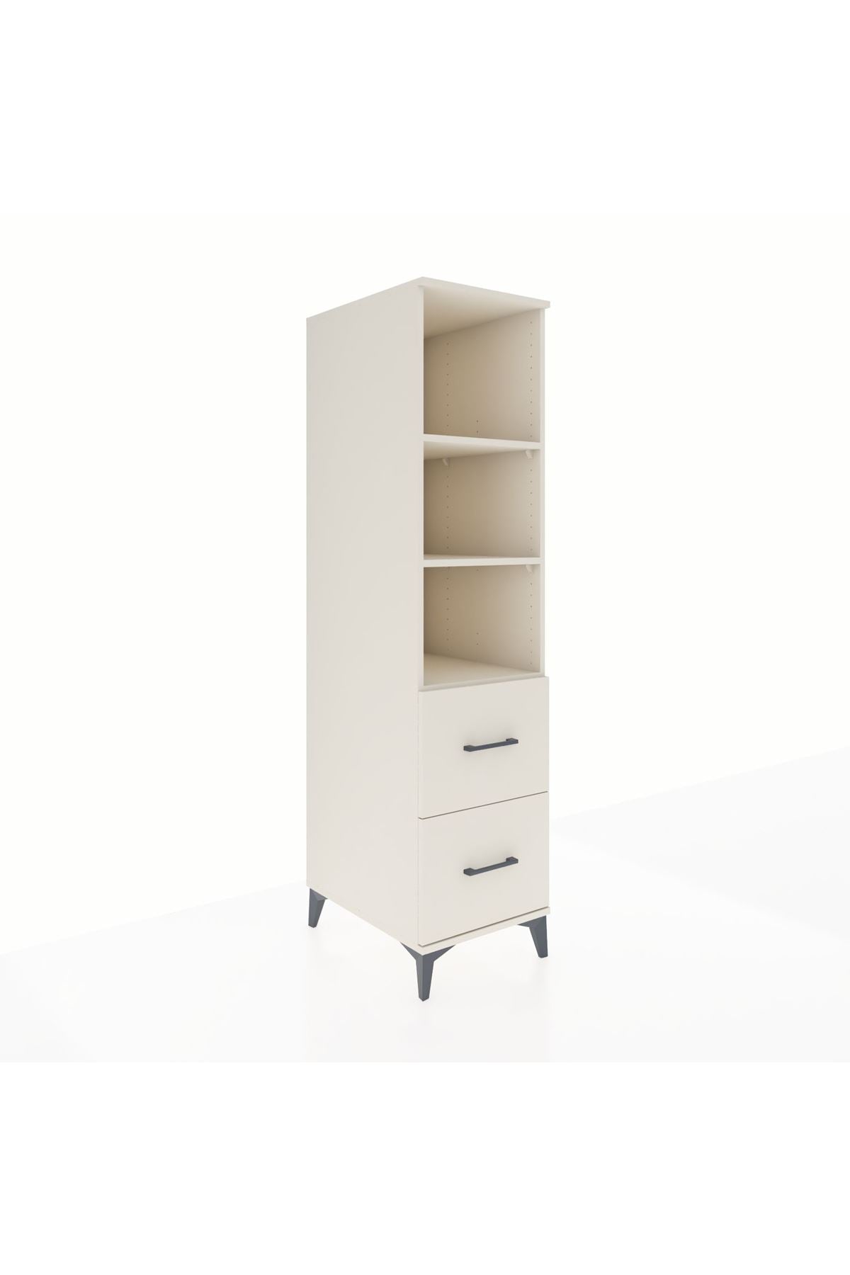 Kronos Dolap 3 Raflı 2 Çekmeceli 44x59x182 - S88M049V1C