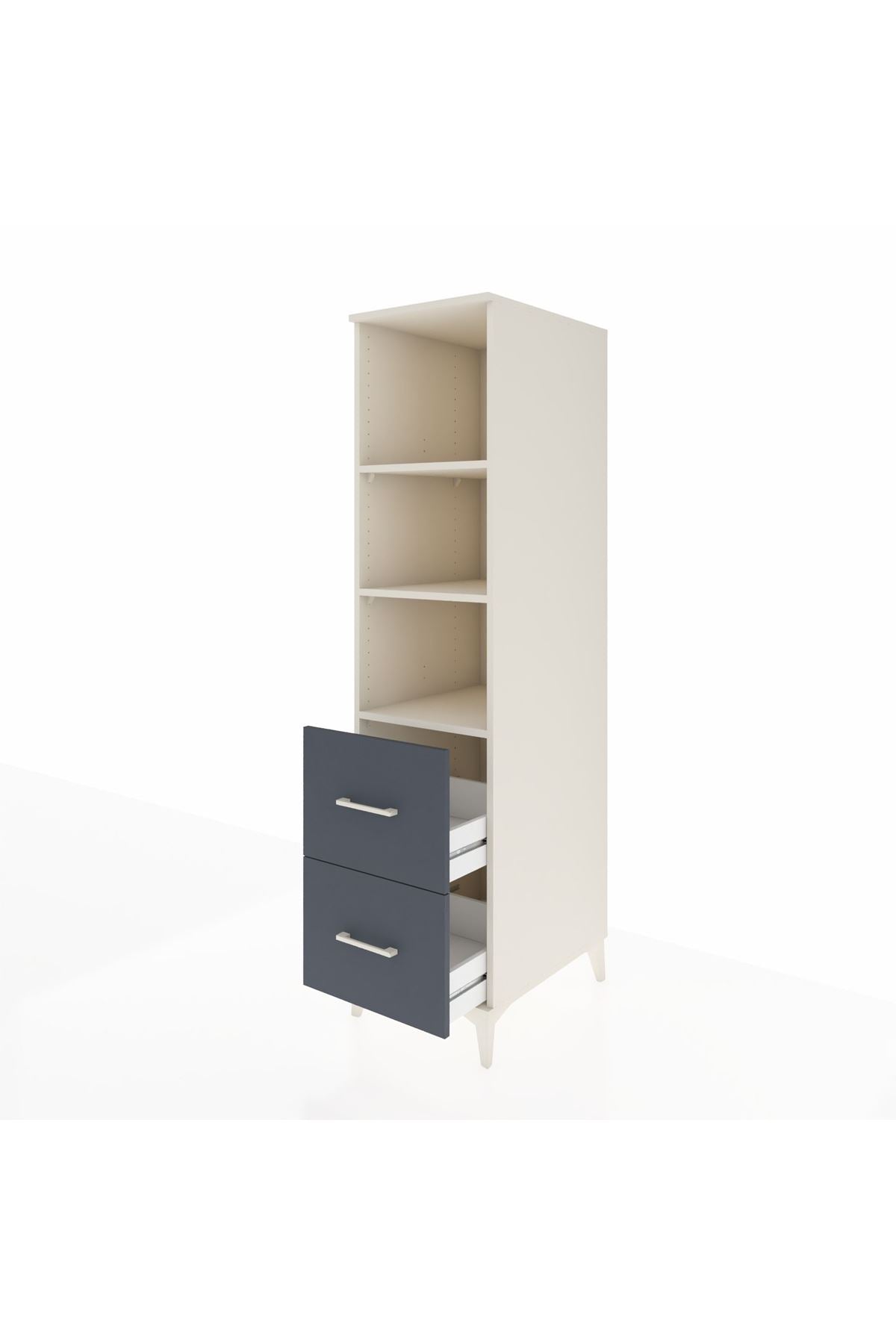 Kronos Dolap 3 Raflı 2 Çekmeceli 44x59x182 - S88M049V2C