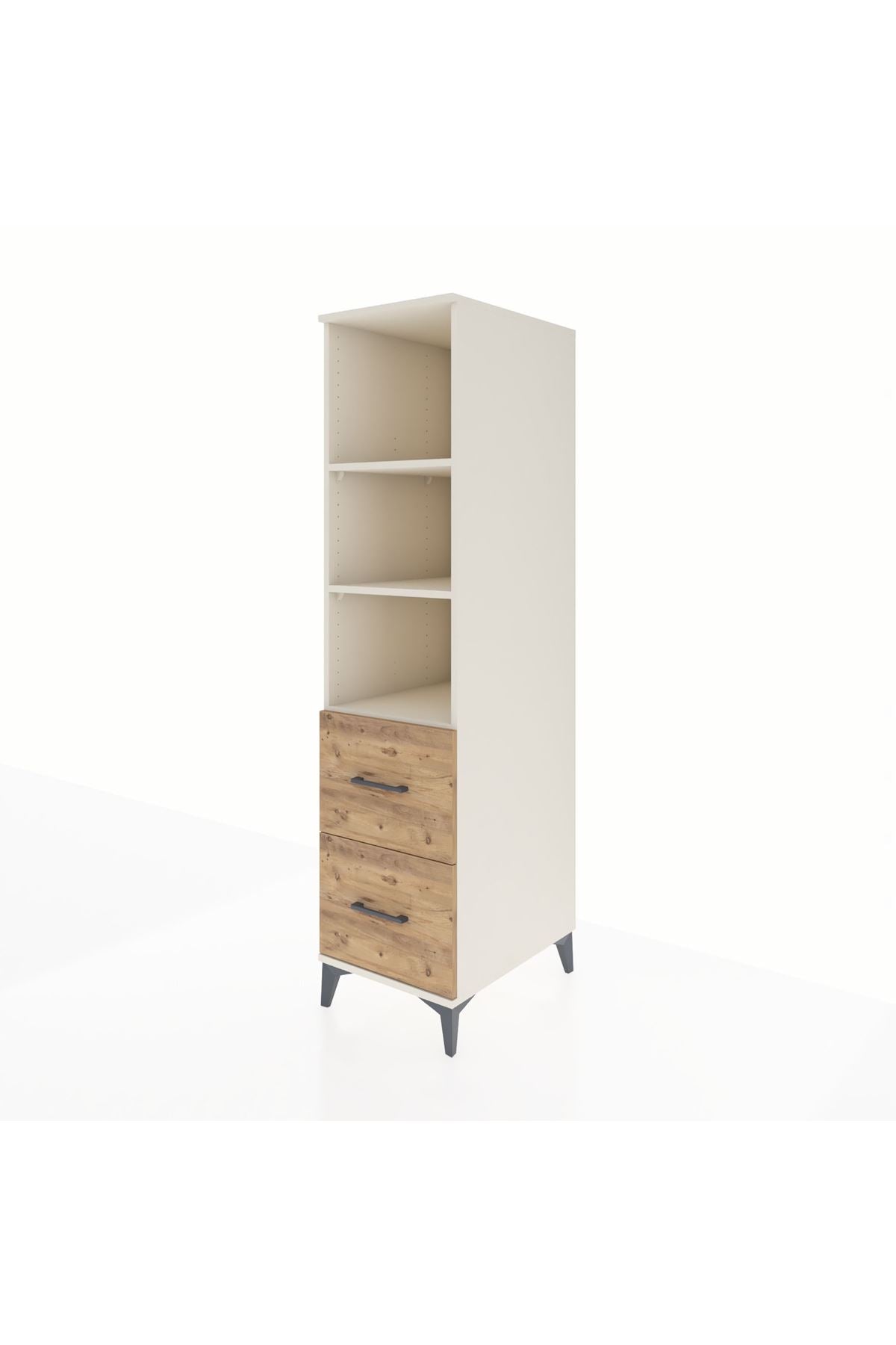 Kronos Dolap 3 Raflı 2 Çekmeceli 44x59x182 - S88M049V3C