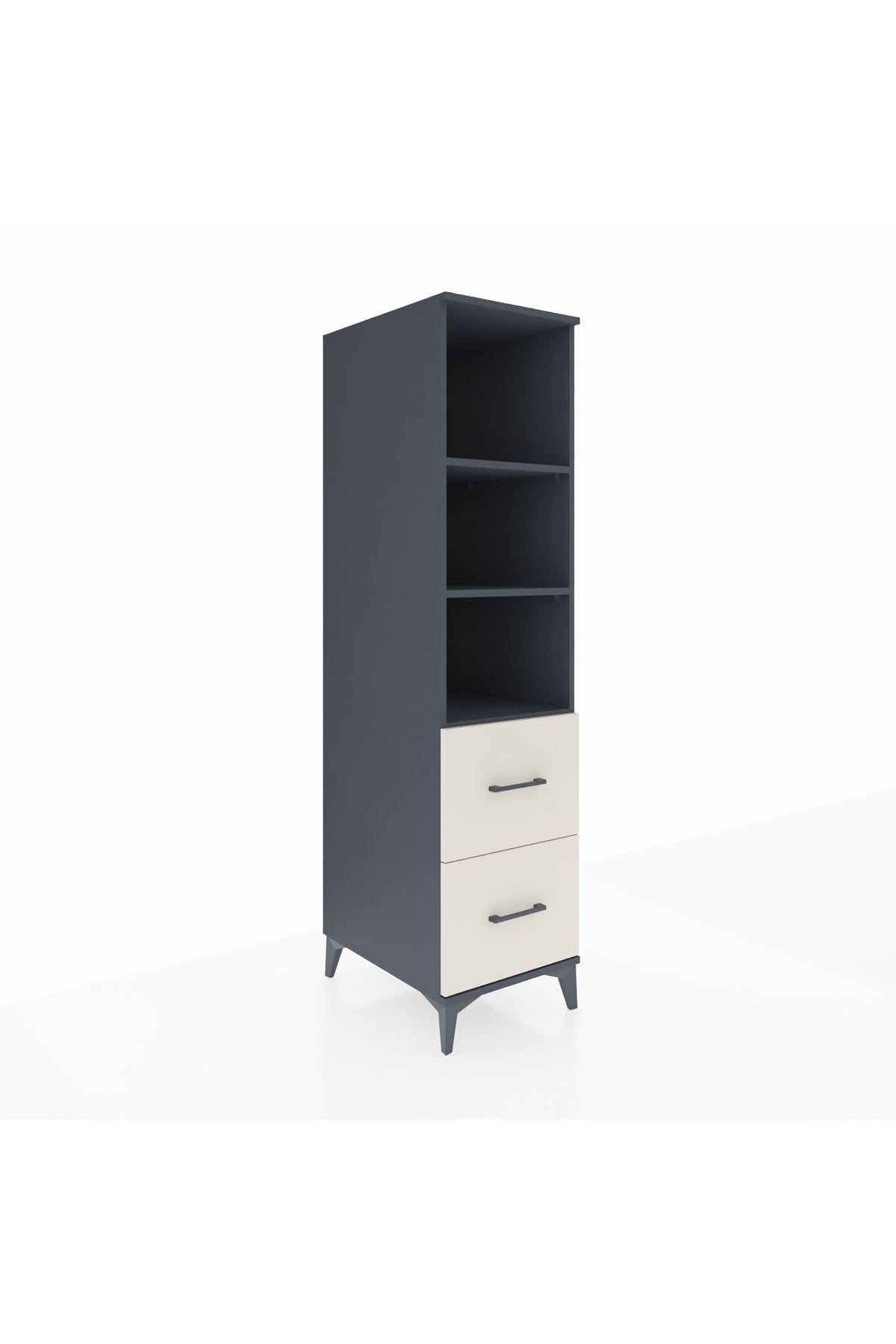 Kronos Dolap 3 Raflı 2 Çekmeceli 44x59x182 - S88M049V4C