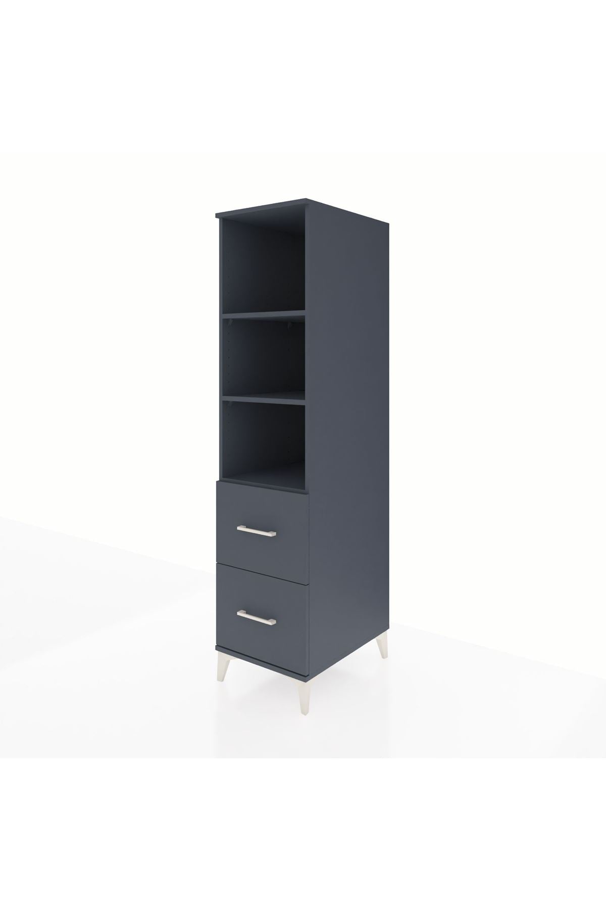 Kronos Dolap 3 Raflı 2 Çekmeceli 44x59x182 - S88M049V5C