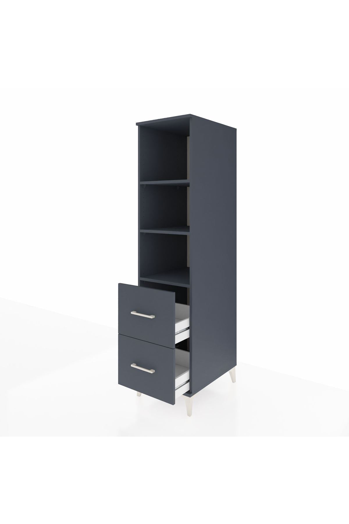 Kronos Dolap 3 Raflı 2 Çekmeceli 44x59x182 - S88M049V5C