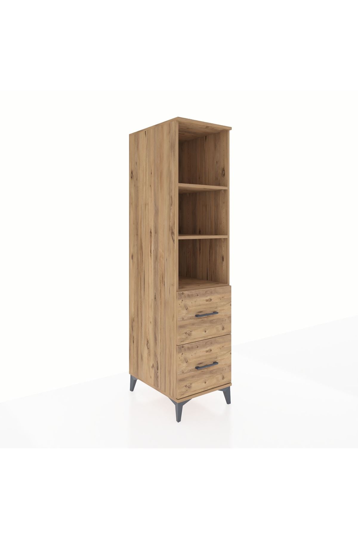 Kronos Dolap 3 Raflı 2 Çekmeceli 44x59x182 - S88M049V9C