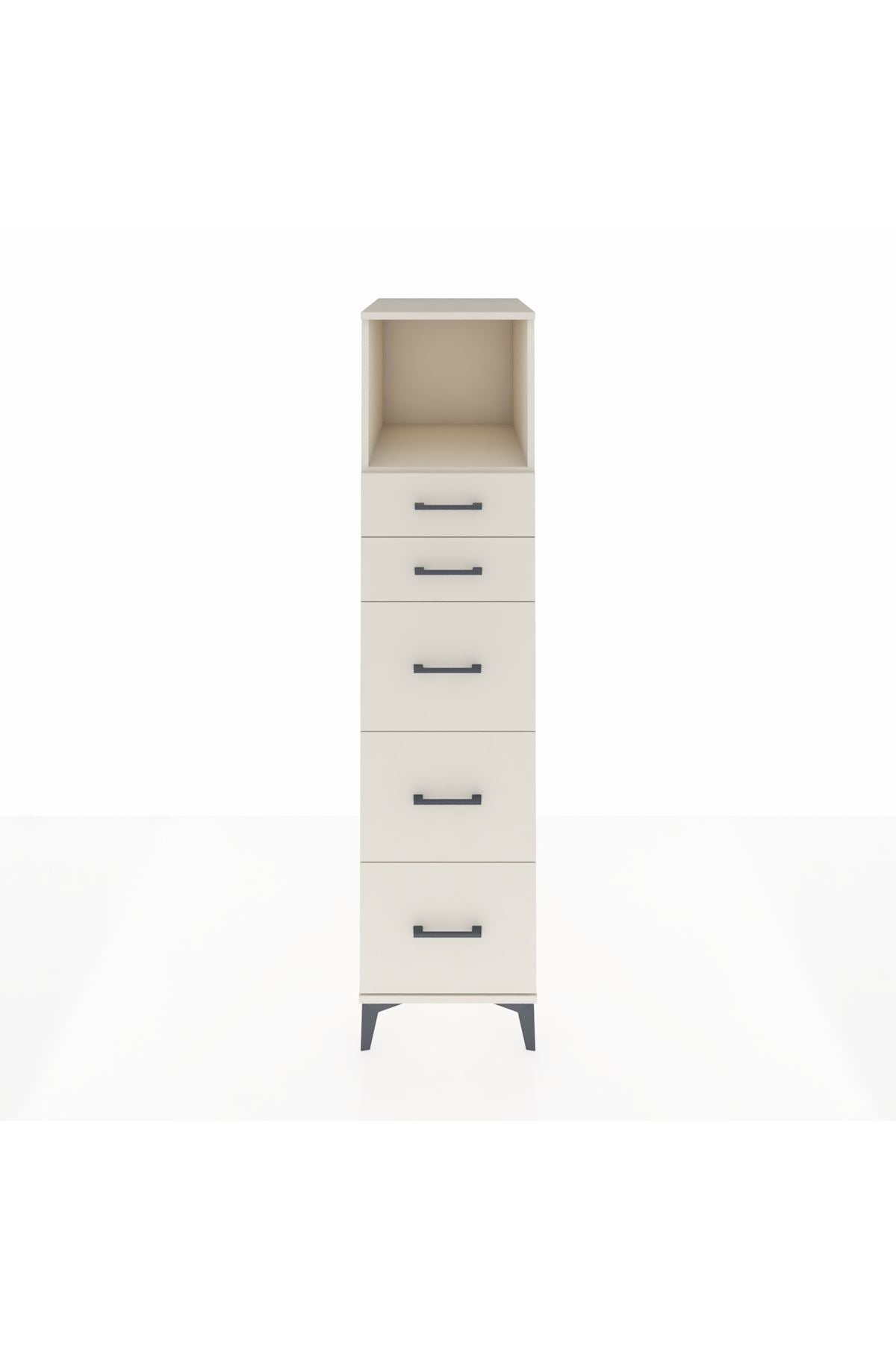Kronos Dolap Tek Raflı 5 Çekmeceli 44x59x182 - S88M050V1C