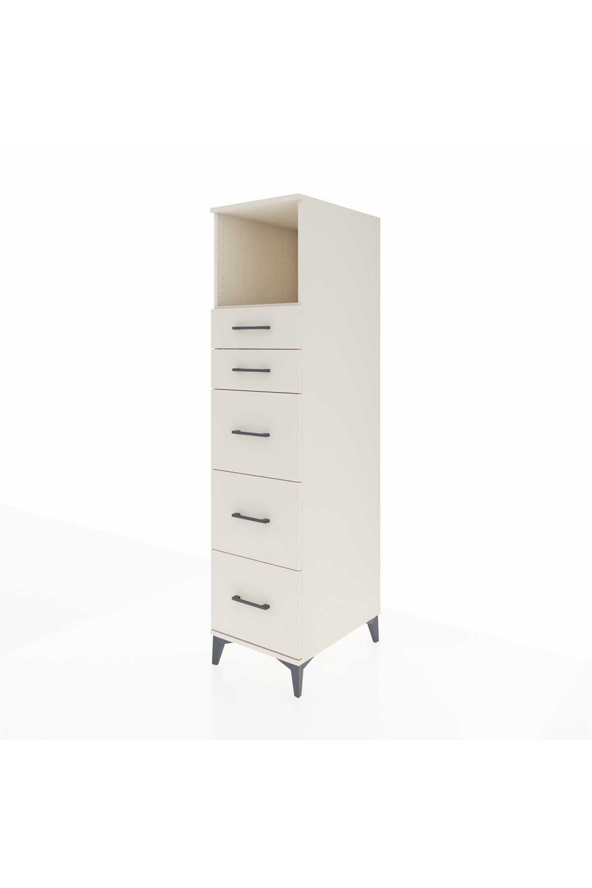 Kronos Dolap Tek Raflı 5 Çekmeceli 44x59x182 - S88M050V1C