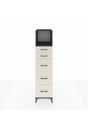 Kronos Dolap Tek Raflı 5 Çekmeceli 44x59x182 Antrasit-Aytaşı