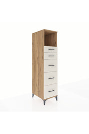 Kronos Dolap Tek Raflı 5 Çekmeceli 44x59x182 - S88M050V7C