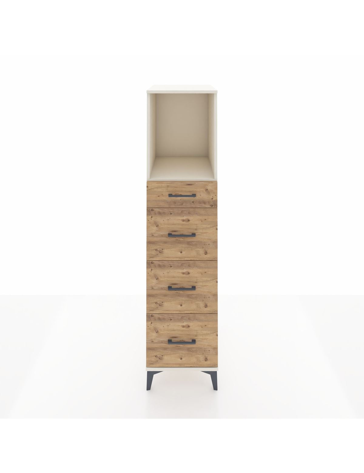 Kronos Dolap Tek Raflı 4 Çekmeceli 44x59x182 Aytaşı-Çam