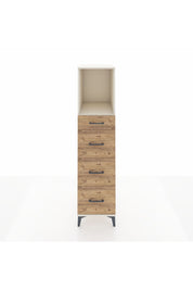 Kronos Dolap Tek Raflı 4 Çekmeceli 44x59x182 Aytaşı-Çam