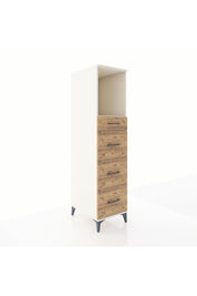 Kronos Dolap Tek Raflı 4 Çekmeceli 44x59x182 Aytaşı-Çam