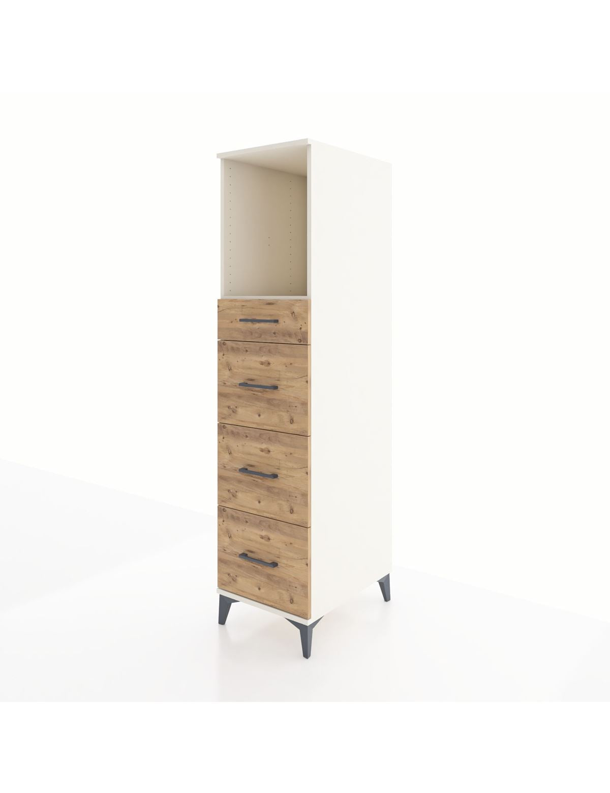 Kronos Dolap Tek Raflı 4 Çekmeceli 44x59x182 - S88M051V3C