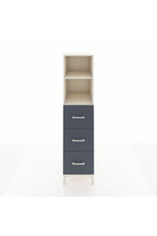 Kronos Dolap 2 Raflı 3 Çekmeceli 44x59x182 Aytaşı-Antrasit