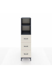 Kronos Dolap 2 Raflı 3 Çekmeceli 44x59x182 Antrasit-Aytaşı