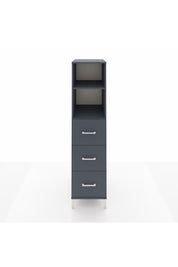 Kronos Dolap 2 Raflı 3 Çekmeceli 44x59x182 Antrasit-Antrasit