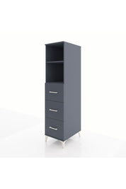 Kronos Dolap 2 Raflı 3 Çekmeceli 44x59x182 Antrasit-Antrasit