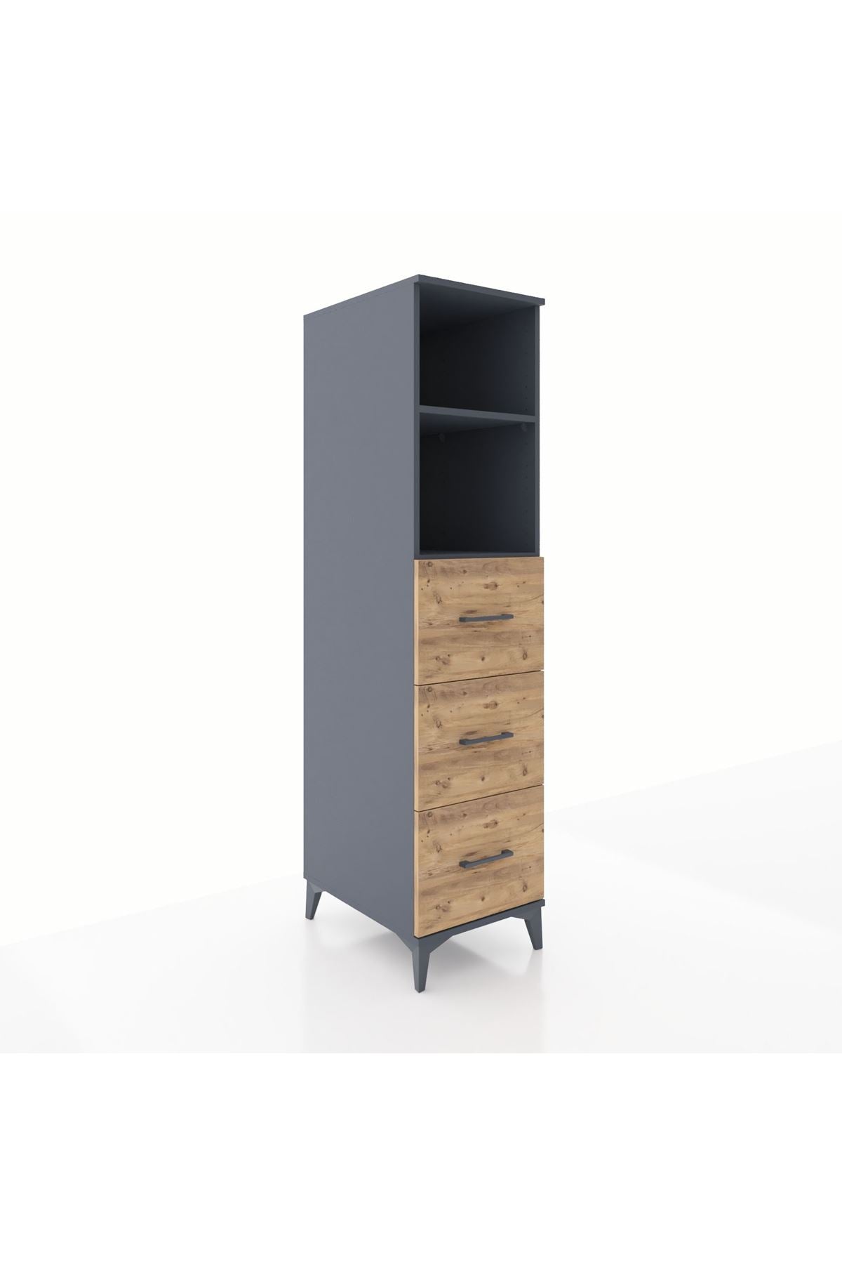 Kronos Dolap 2 Raflı 3 Çekmeceli 44x59x182 - S88M052V6C