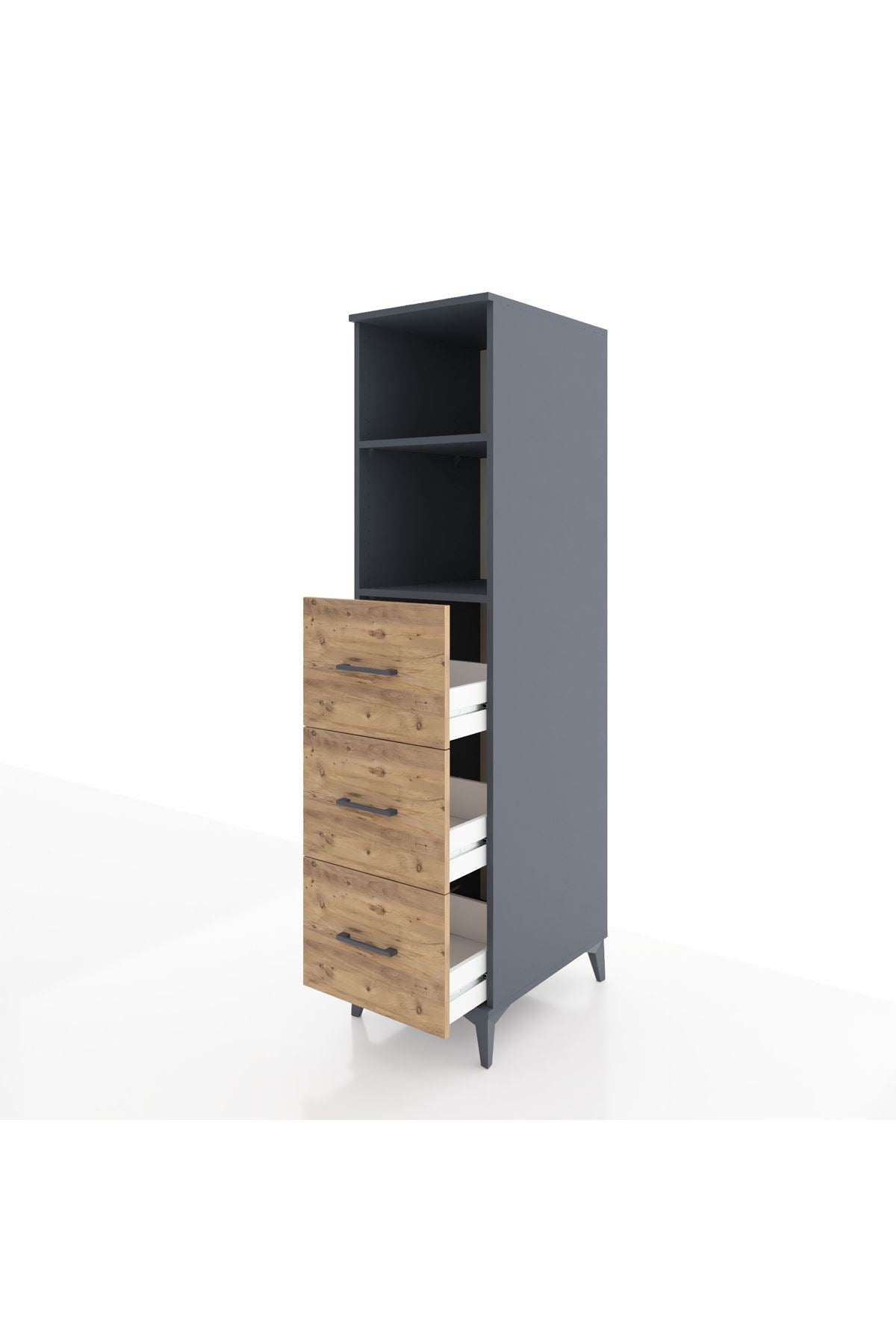 Kronos Dolap 2 Raflı 3 Çekmeceli 44x59x182 - S88M052V6C