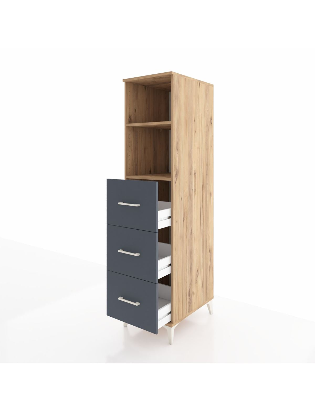 Kronos Dolap 2 Raflı 3 Çekmeceli 44x59x182 - S88M052V8C