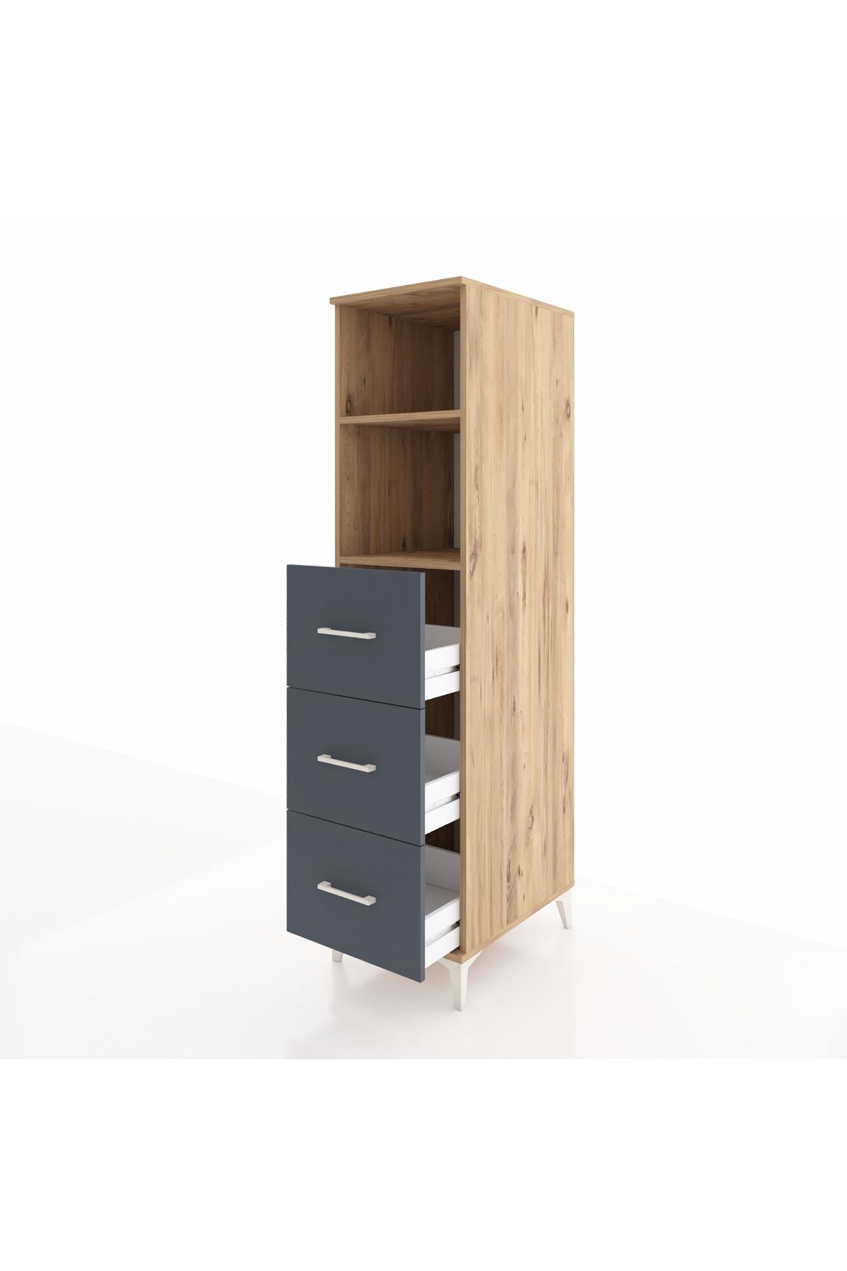 Kronos Dolap 2 Raflı 3 Çekmeceli 44x59x182 - S88M052V8C