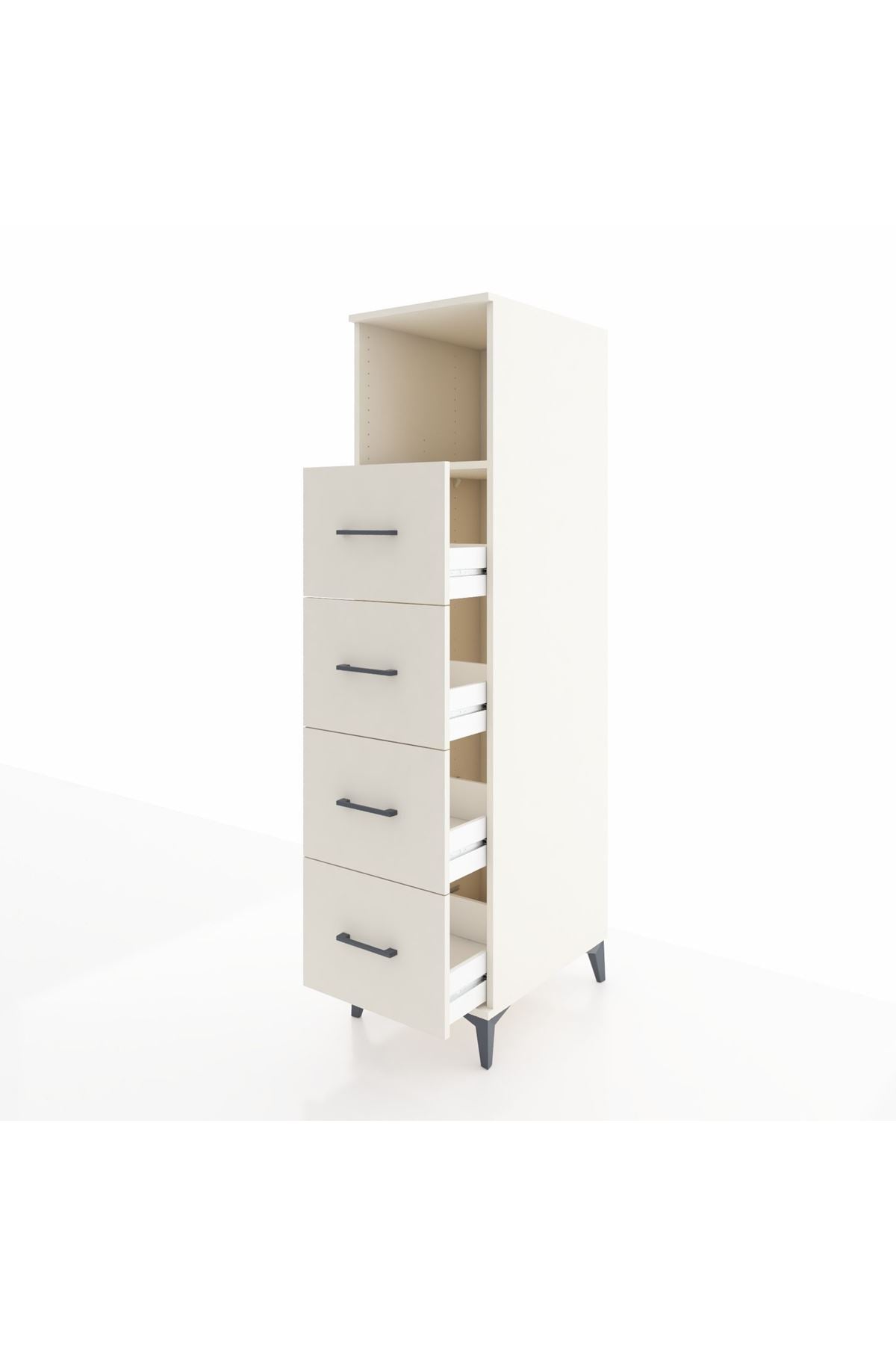 Kronos Dolap Tek Raflı 4 Çekmeceli 44x59x182 Aytaşı-Aytaşı