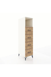 Kronos Dolap Tek Raflı 4 Çekmeceli 44x59x182 Aytaşı-Çam