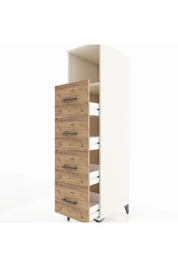 Kronos Dolap Tek Raflı 4 Çekmeceli 44x59x182 Aytaşı-Çam