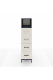 Kronos Dolap Tek Raflı 4 Çekmeceli 44x59x182 Antrasit-Aytaşı