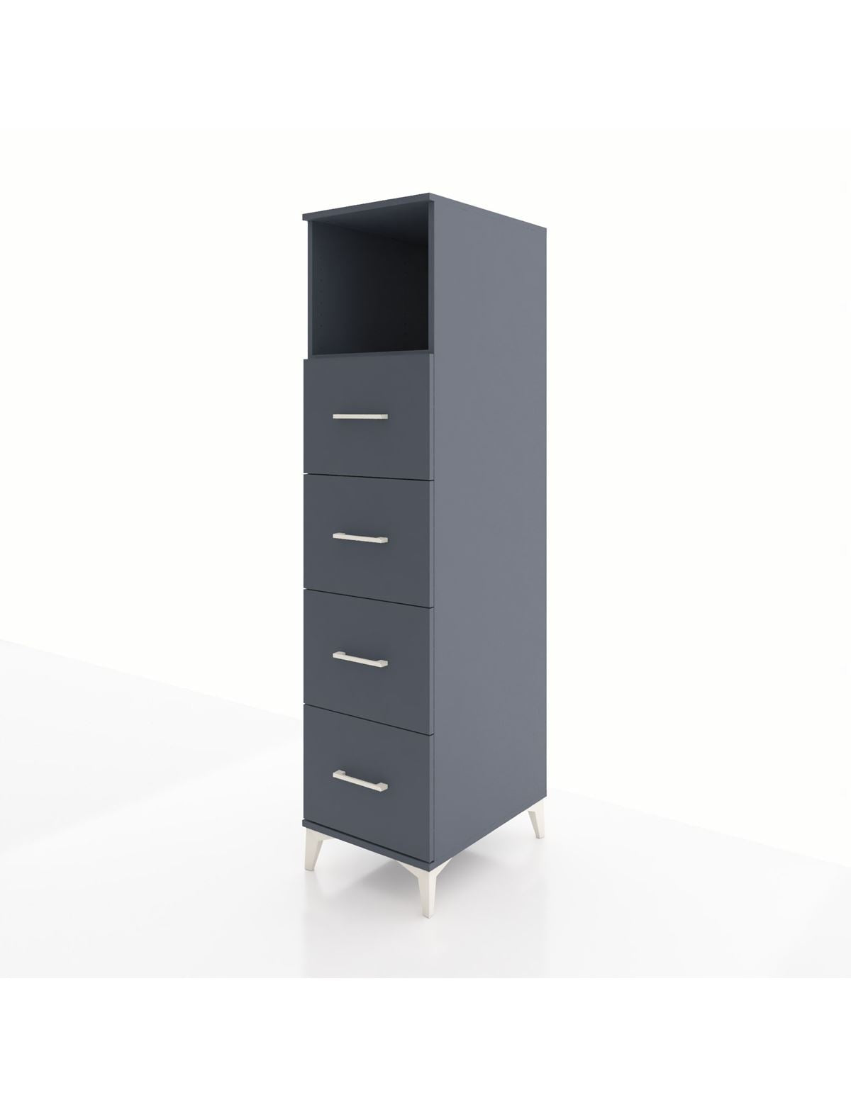 Kronos Dolap Tek Raflı 4 Çekmeceli 44x59x182 - S88M053V5C