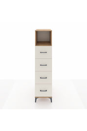 Kronos Dolap Tek Raflı 4 Çekmeceli 44x59x182 Çam-Aytaşı
