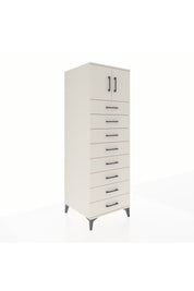 Kronos Dolap Tek Raflı 8 Çekmeceli 2 Kapaklı 60x59x182 Aytaşı-Aytaşı