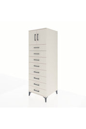 Kronos Dolap Tek Raflı 8 Çekmeceli 2 Kapaklı 60x59x182 Aytaşı-Aytaşı